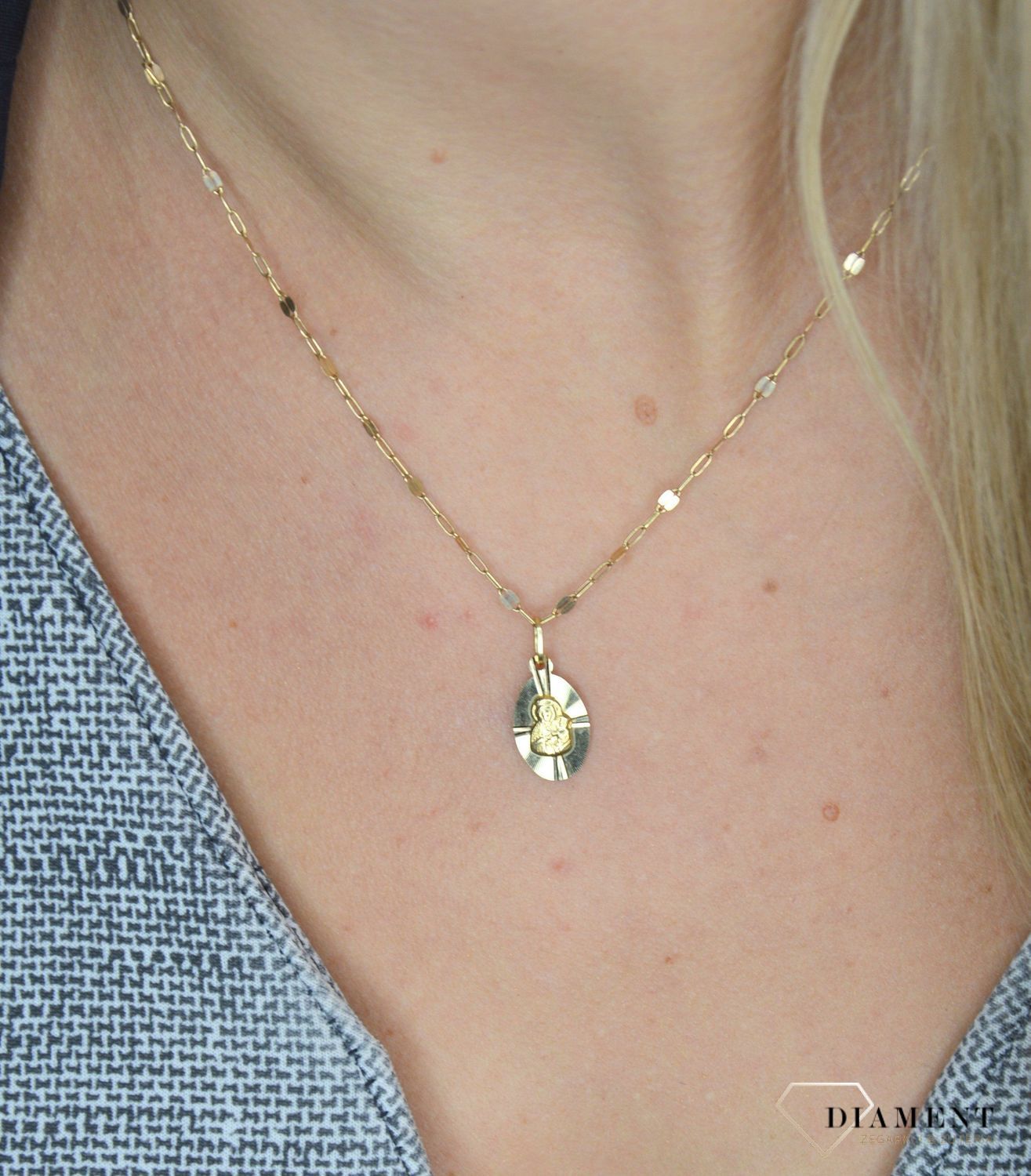 Złoty łańcuszek 585 o szerokości 2 mm DIA-LAN-1242-585 2mm.jpg